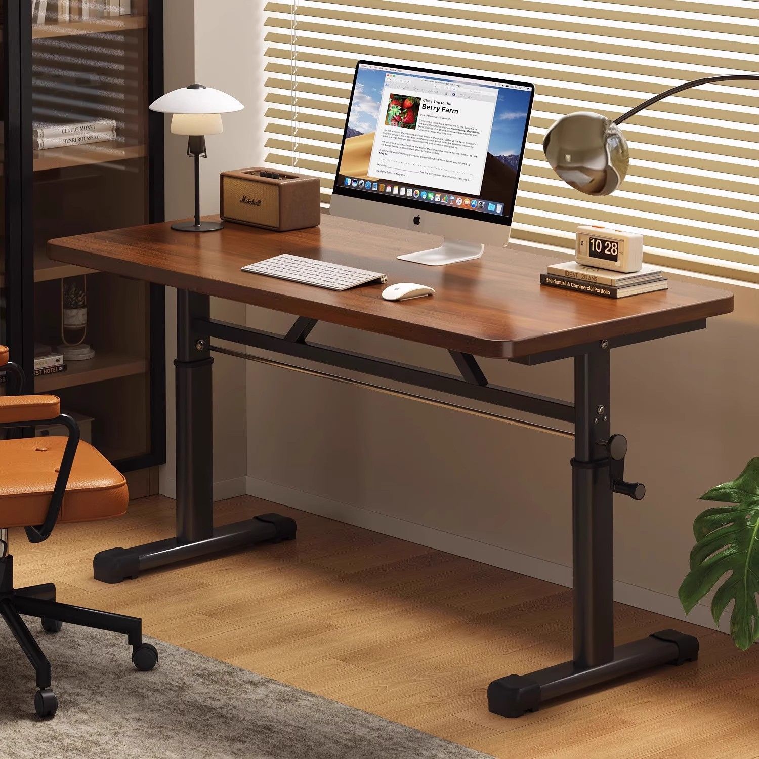 Desk Setup Ideas - Современный простой компьютерный стол с регулируемой