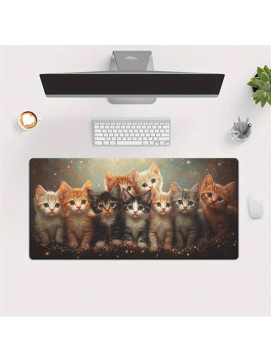 Desk Setup Pc And Laptop - Игровой коврик для мыши с милым
