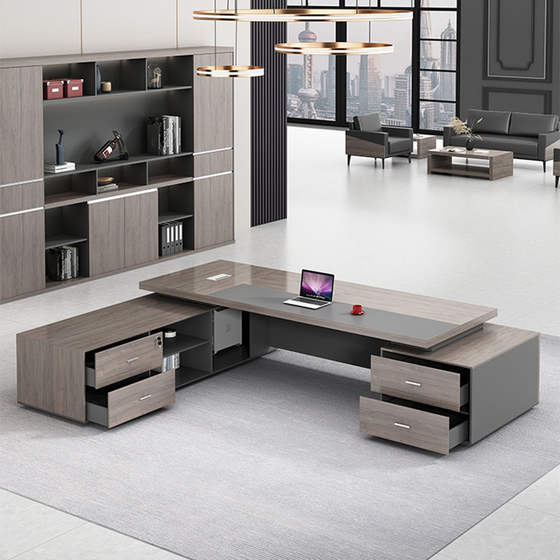 Desk Setup L Shaped - Рабочий стол, роскошное хранилище, L-образная европейская