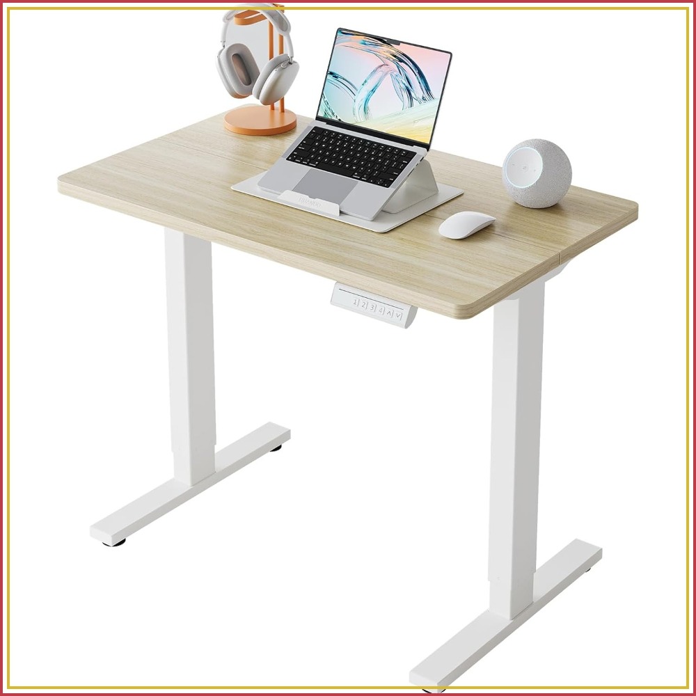 Desk Setup L Shaped - Небольшой электрический регулируемый по высоте стол