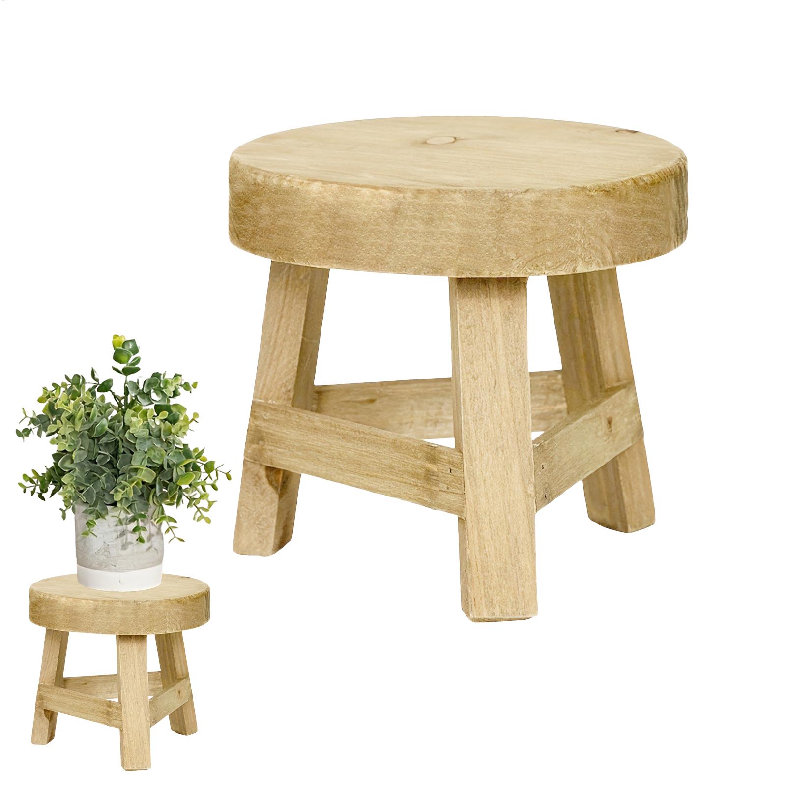 Desk Setup Riser - Круглая деревянная подставка для растений, маленькая