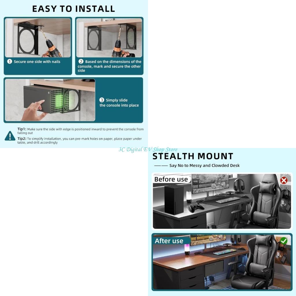 Gaming Desk Setup Xbox - E74D Эффективные органайзеры под настольную подставку,