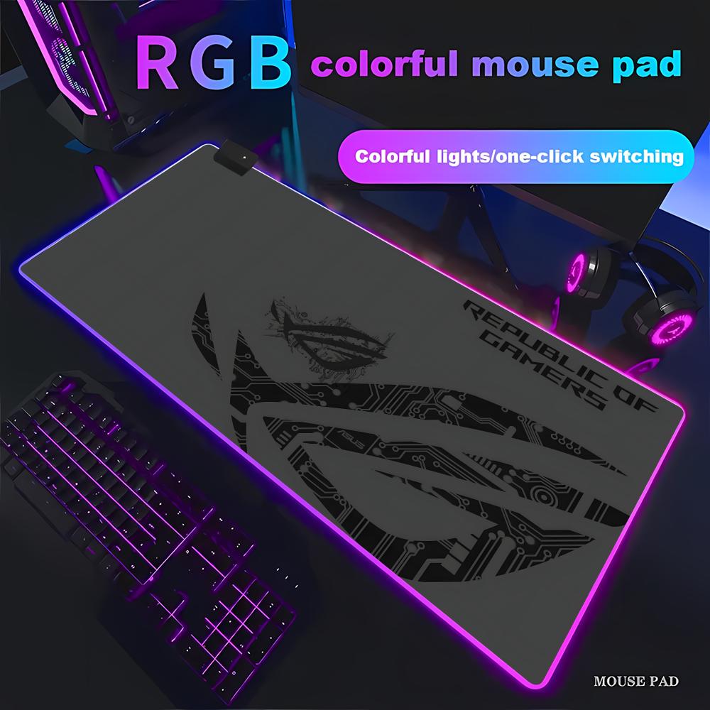 Desk Setup Designer - Большой игровой коврик HYBXAXC с RGB-подсветкой