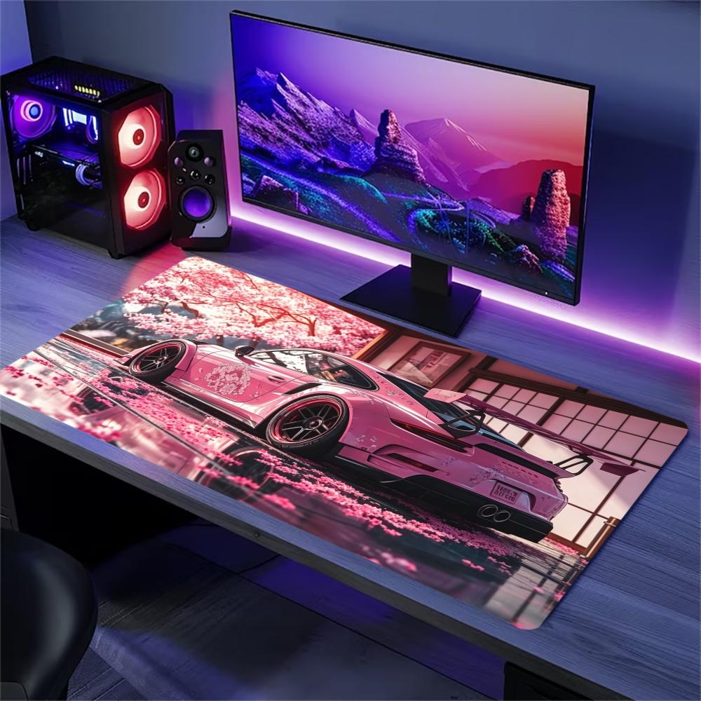 Desk Setup Pc And Laptop - Коврик для стола Sakura Sports Car,