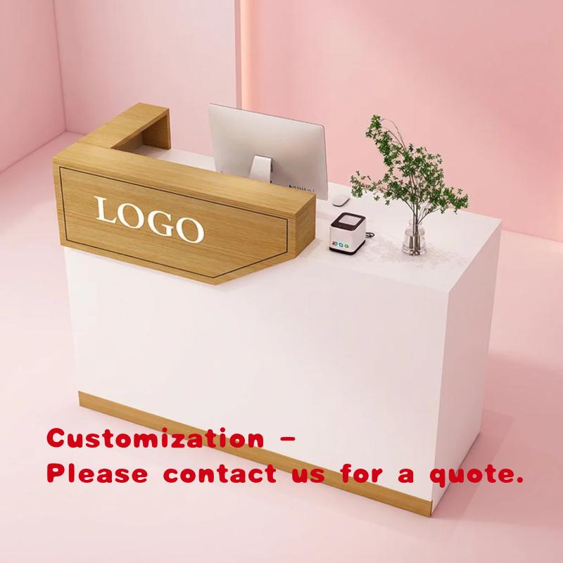 Desk Setup Modern - Стойка ресепшн из дерева на заказ,