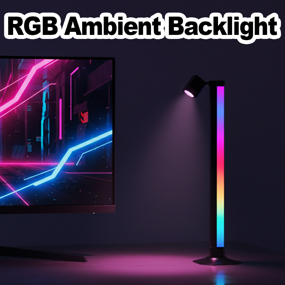 Desk Setup For Gaming - Умная светодиодная лампа RGB с синхронизацией