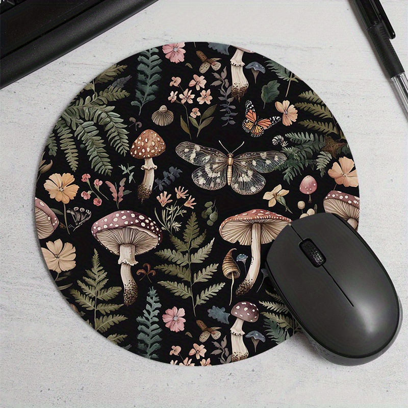 Desk Setup For Office - Круглый коврик для мыши с лесным