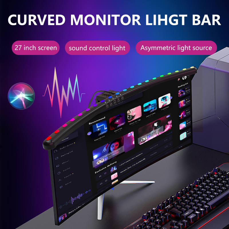 Светодиодная RGB-лампа для мон – обзор и цена Desk Setup For Office