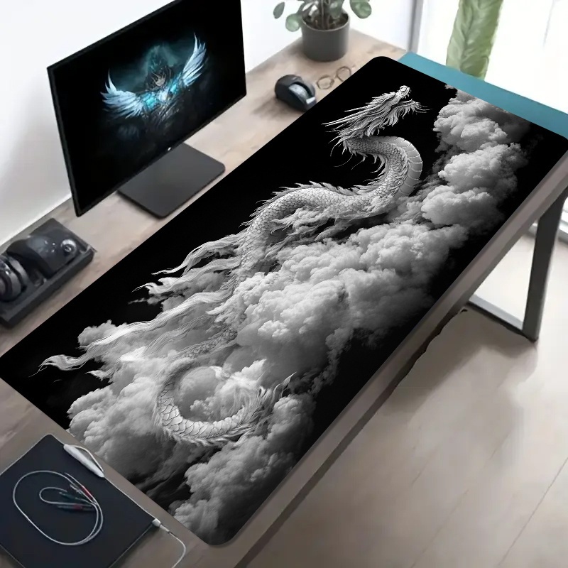 Черно-белый игровой коврик для – обзор и цена Desk Setup Pc And Laptop
