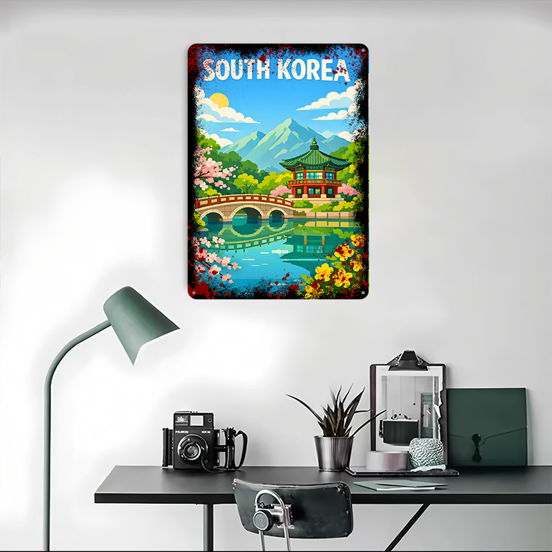 Плакат «Путешествие по Южной К – обзор и цена Desk Setup Poster