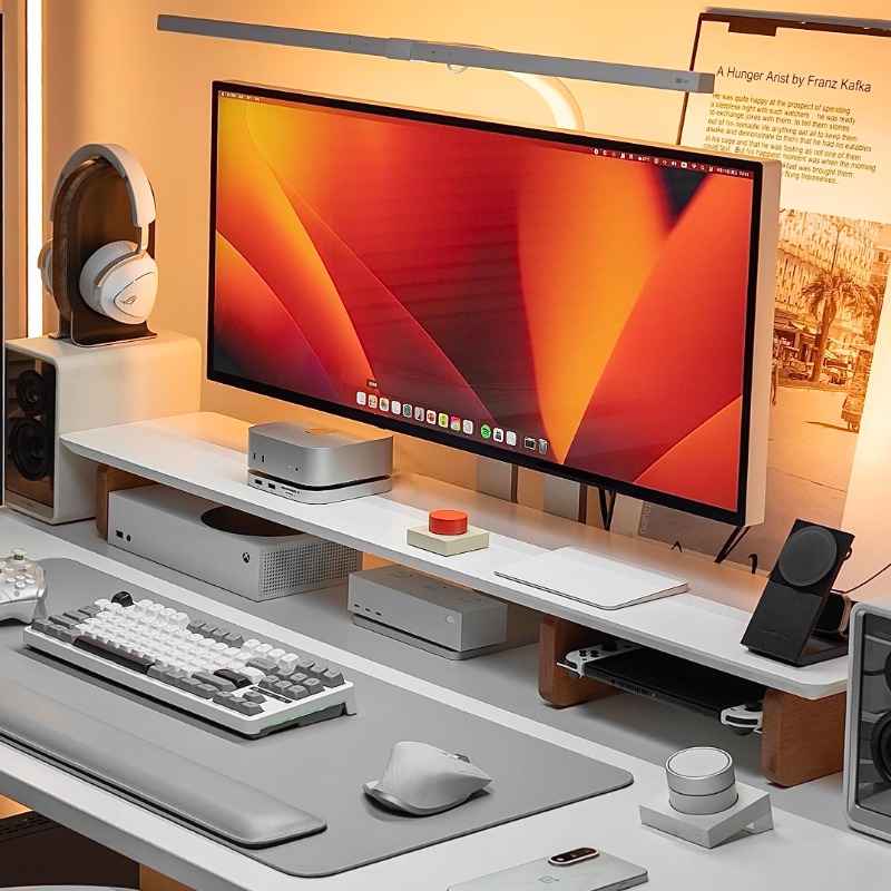 Современная подставка для мони – обзор и цена Desk Setup Laptop And Monitor
