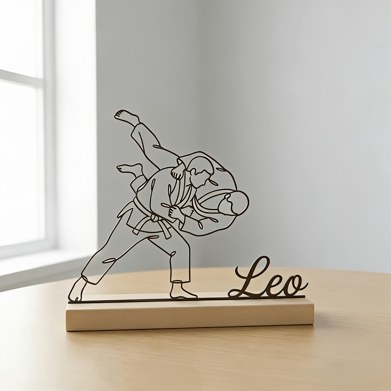 Деревянная статуэтка для дзюдо – обзор и цена Desk Setup Decor