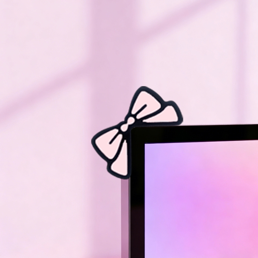 Милый розовый бант-украшение д – обзор и цена Desk Setup Laptop And Monitor