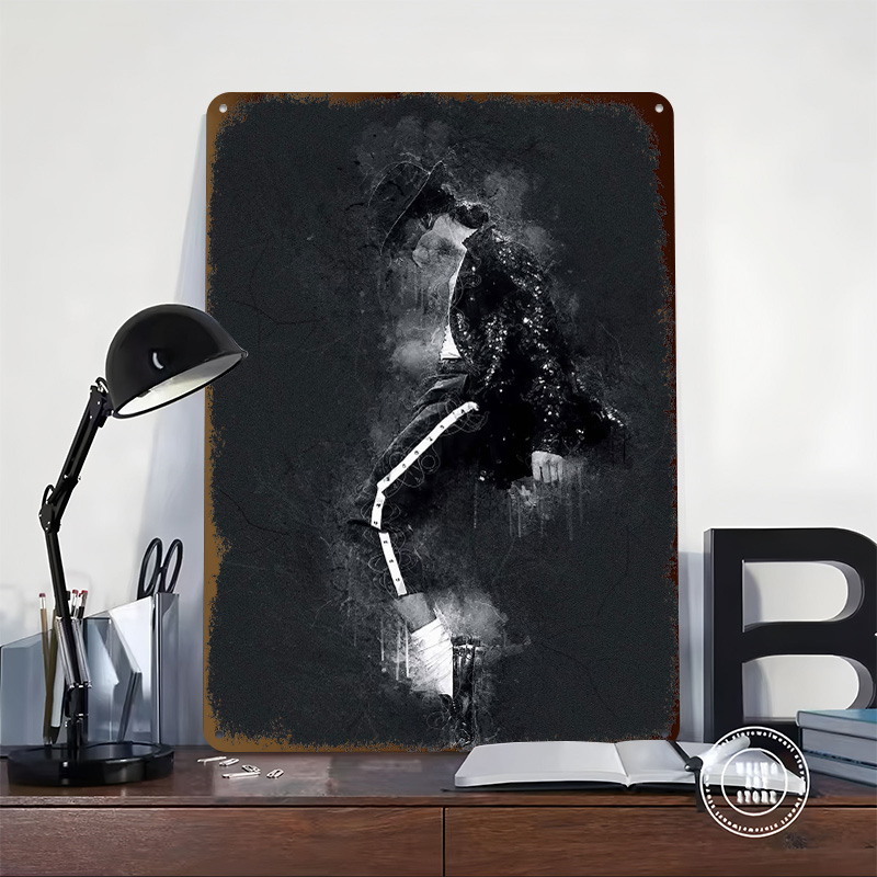 Жестяные плакаты Майкла Джексо – обзор и цена Desk Setup Poster
