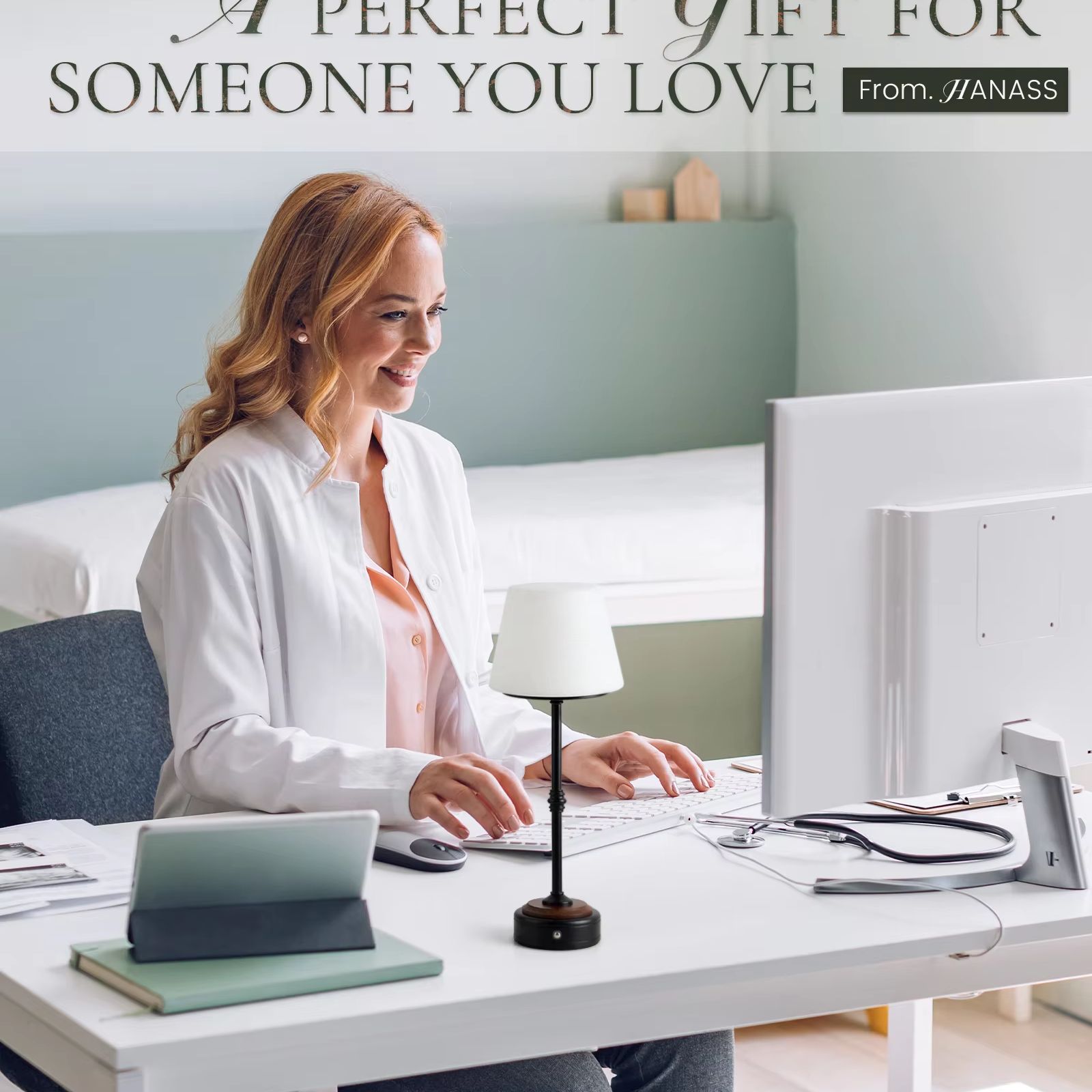 Беспроводные настольные лампы  – обзор и цена Desk Setup Modern