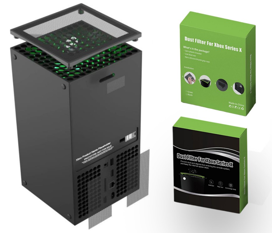 Пылезащитный фильтр для консол – обзор и цена Desk Setup Xbox