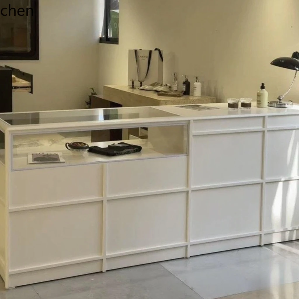 Торговый островной стол HYS дл – обзор и цена Desk Setup For Office