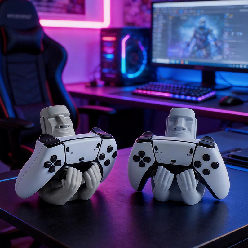 Декоративная фигурка Моаи с ос – обзор и цена Desk Setup Xbox
