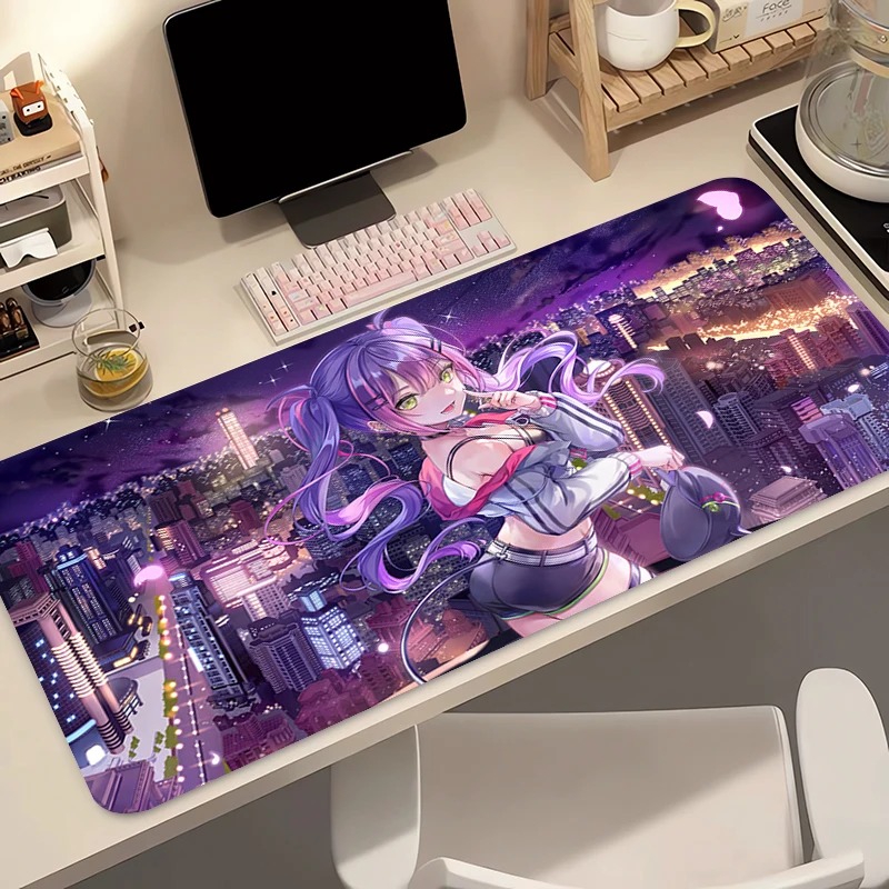 Большой коврик для мыши Waifu  – обзор и цена Desk Setup Dark