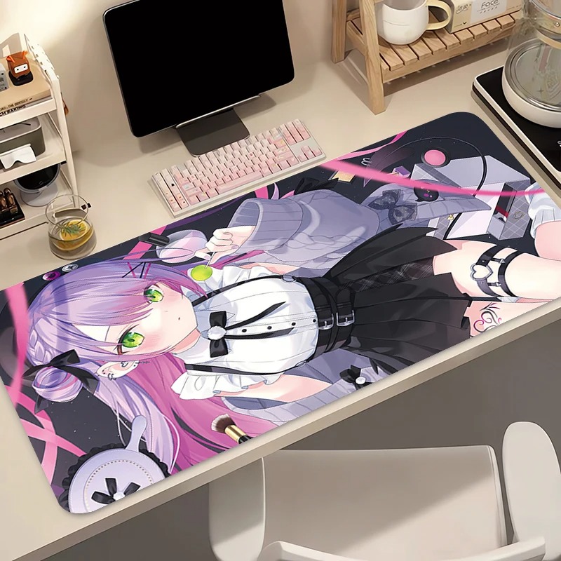Большой коврик для мыши Waifu  – обзор и цена Desk Setup Dark
