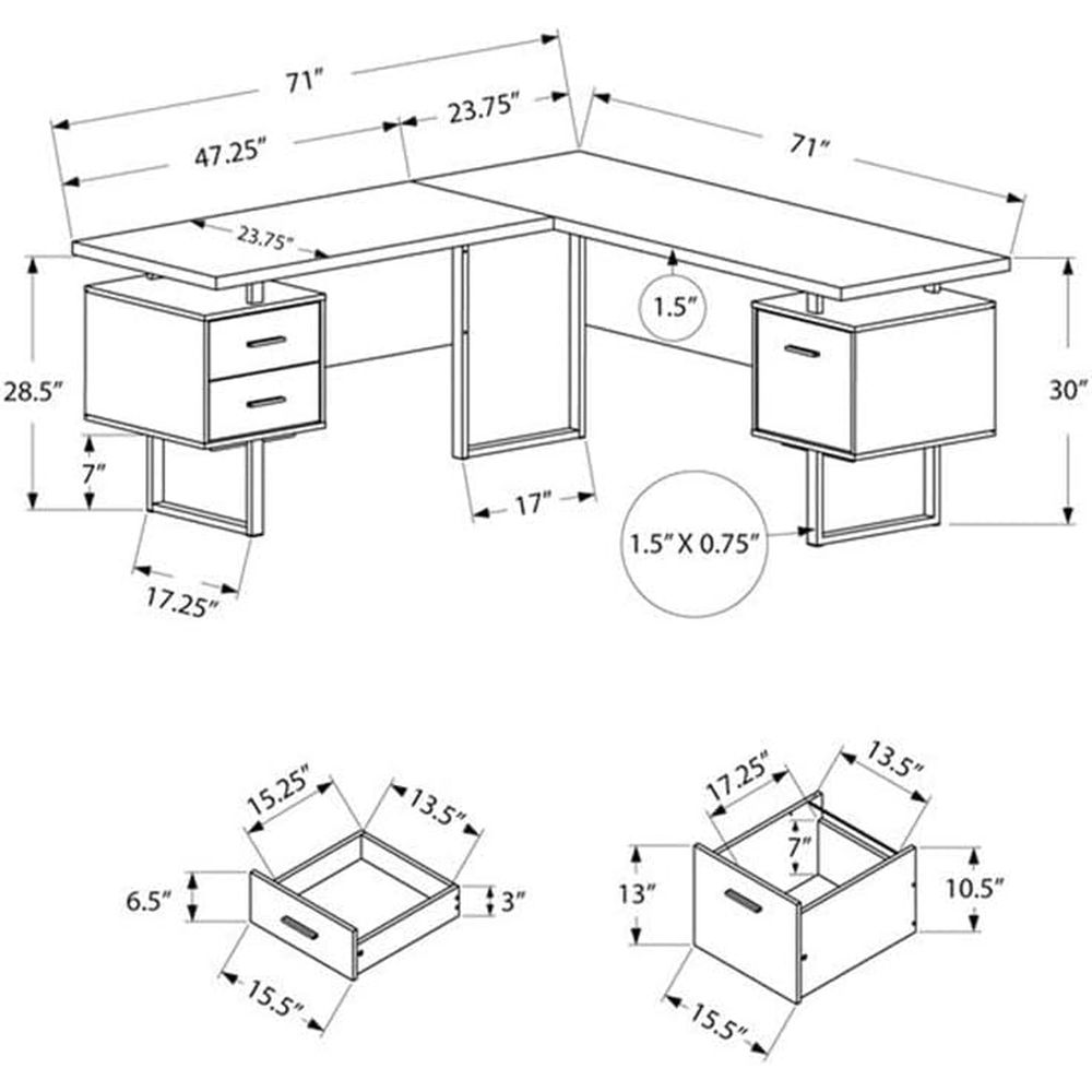 Компьютерный стол L-образной ф – обзор и цена Desk Setup L Shaped