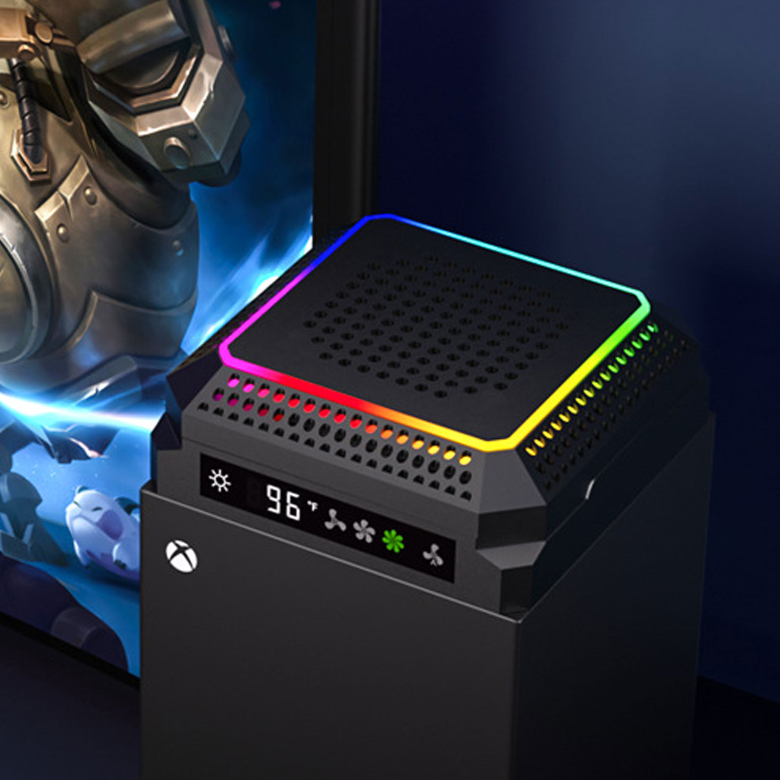 Охлаждающий вентилятор RGB LED – обзор и цена Desk Setup Xbox