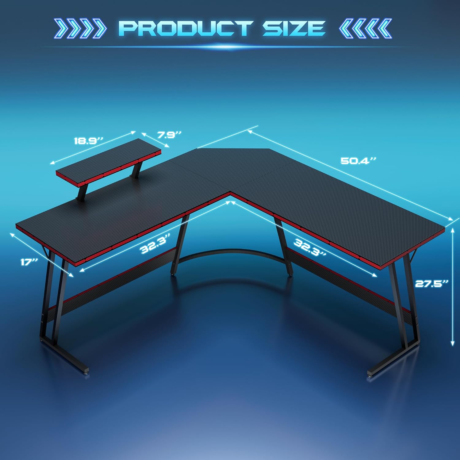 L-образный регулируемый игрово – обзор и цена Desk Setup L Shaped