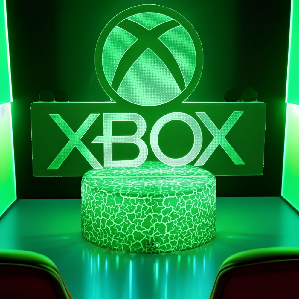 Игровая лампа-ночник для XBOX, – обзор и цена Desk Setup Xbox