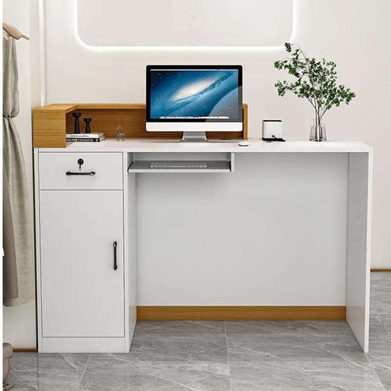 Стойка ресепшн из дерева на за – обзор и цена Desk Setup Modern