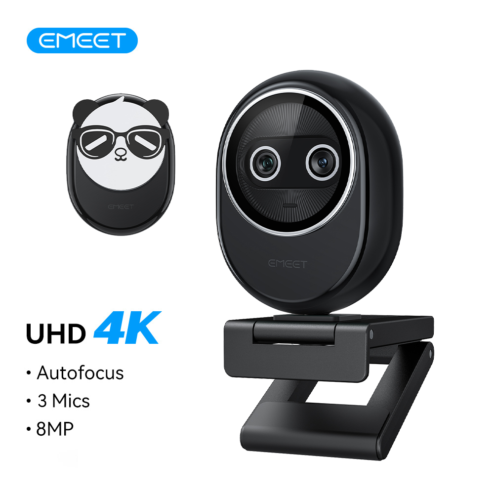Веб-камера 4K EMEET с двумя ка – обзор и цена Desk Setup Streaming