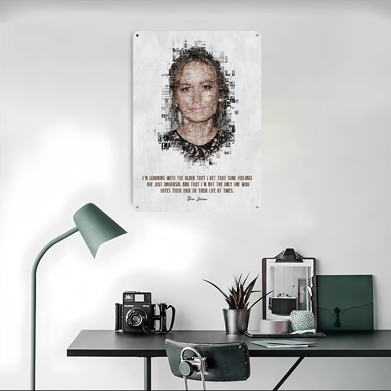 Металлический постер с цитатой – обзор и цена Desk Setup Poster
